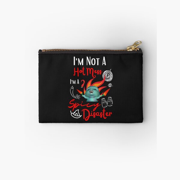 Item preview, Funny Bibble Meme Sarcastic Mom I'm Not A Hot Mess I'm A Spicy Disaster designed and sold by FociCreate.