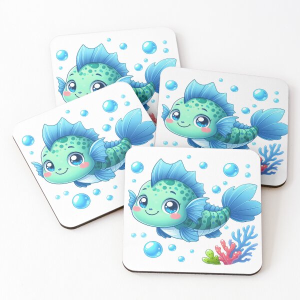 Item preview, Adorable Aquatic Delights: Watercolor Wonders of Baby Ocean & Sea Life designed and sold by dcohea.
