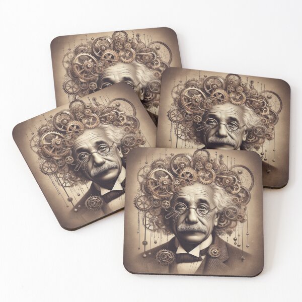 Item preview, Albert Einstein Steampunk designed and sold by sevenmountains.