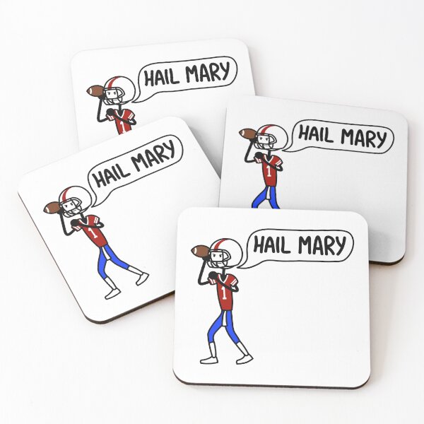 Item preview, American football player saying "Hail Mary" designed and sold by Polux Design.