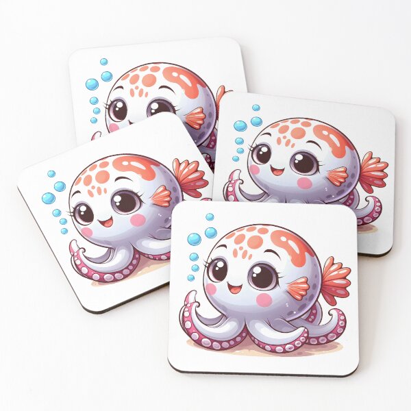 Item preview, Adorable Aquatic Delights: Watercolor Wonders of Baby Ocean & Sea Life designed and sold by dcohea.