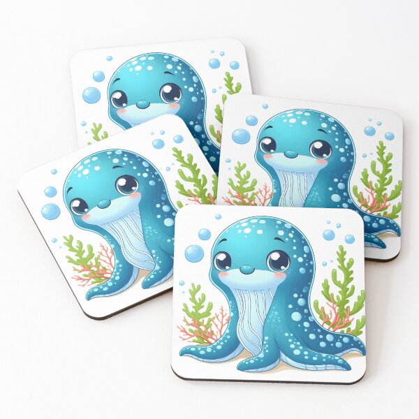 Item preview, Adorable Aquatic Delights: Watercolor Wonders of Baby Ocean & Sea Life designed and sold by dcohea.