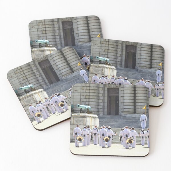 Item preview, Annapolis Naval Academy - Band Leaving Noon Meal Formation designed and sold by Susan Savad.