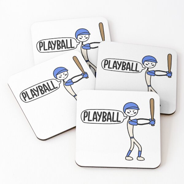 Item preview, Baseball player saying "Playball" designed and sold by Polux Design.