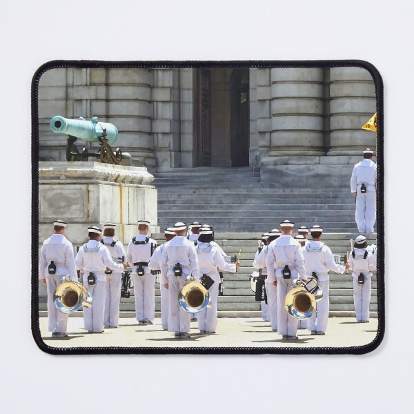Item preview, Annapolis Naval Academy - Band Leaving Noon Meal Formation designed and sold by Susan Savad.
