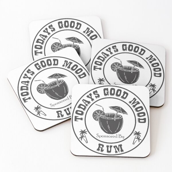 Item preview, Todays Good Mood Sponsored By Rum designed and sold by TheStickerForge.