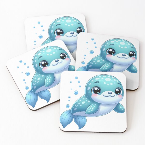 Item preview, Adorable Aquatic Delights: Watercolor Wonders of Baby Ocean & Sea Life designed and sold by dcohea.