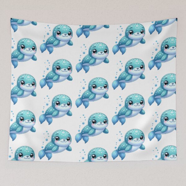 Item preview, Adorable Aquatic Delights: Watercolor Wonders of Baby Ocean & Sea Life designed and sold by dcohea.