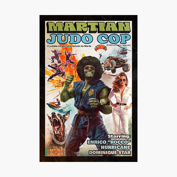 Item preview, Martian Judo Cop,  retro VHS design designed and sold by Silurostudio.