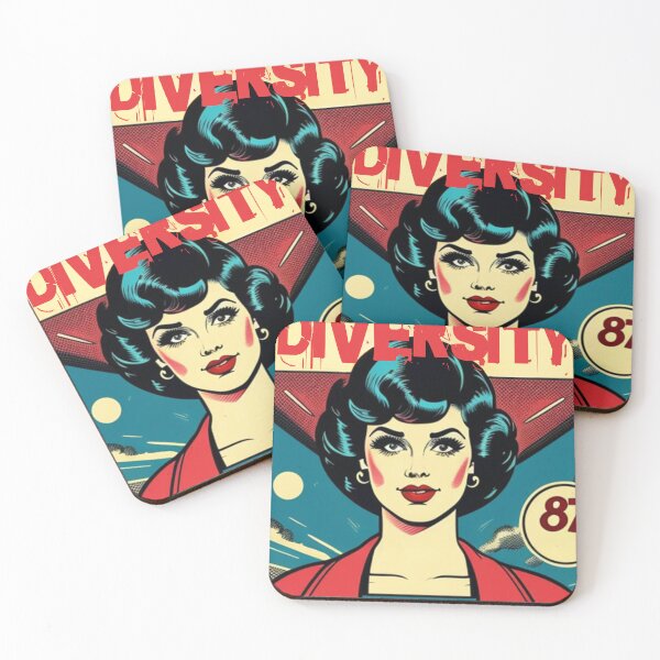 Item preview, Embrace Diversity Retro Vision with 80s Flair  designed and sold by Belarte.shop.