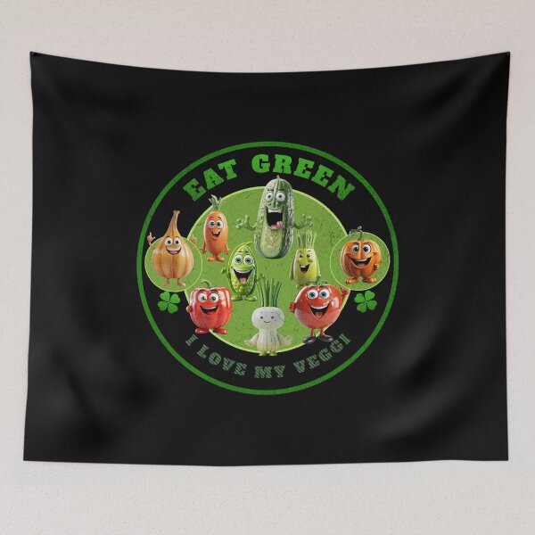 Item preview, Love your vegetables and eat healthy designed and sold by RiSchuDesign.