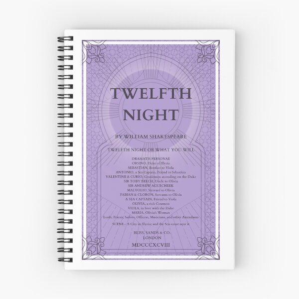 Item preview, Twelfth Night poster designed and sold by HoneyLemonSun.