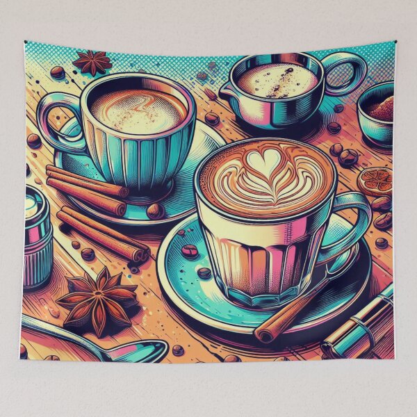 Artikelvorschau, Chai Latte: Pop-Art-Getränkeglück entworfen und verkauft von StickerStudio27.