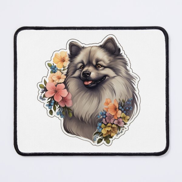 Item preview, Cute Flower Keeshond Mom Dad Guardian Angel Best Friend Doggie Paw designed and sold by SMARTKIT DESIGNAGENCY.