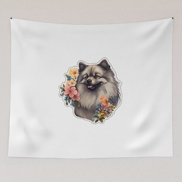 Item preview, Cute Flower Keeshond Mom Dad Guardian Angel Best Friend Doggie Paw designed and sold by SMARTKIT  DESIGNAGENCY.