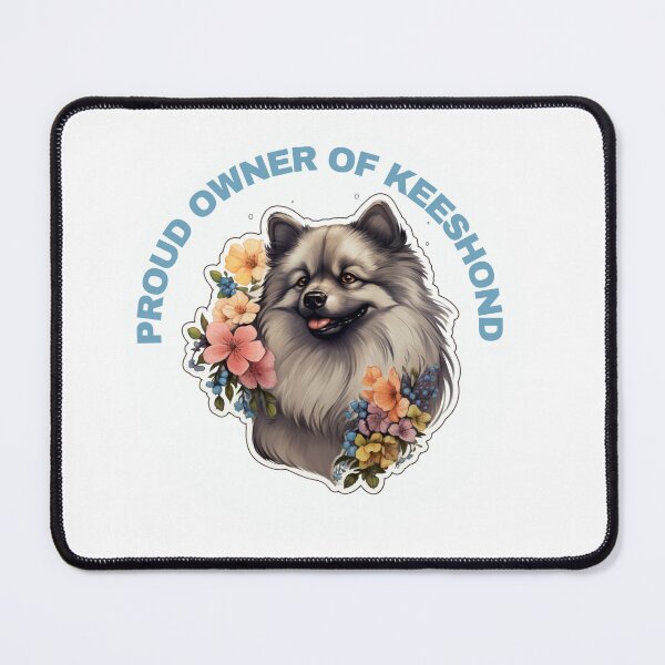 Item preview, Cute Flower Keeshond Mom Dad Guardian Angel Best Friend Doggie Paw designed and sold by SMARTKIT DESIGNAGENCY.