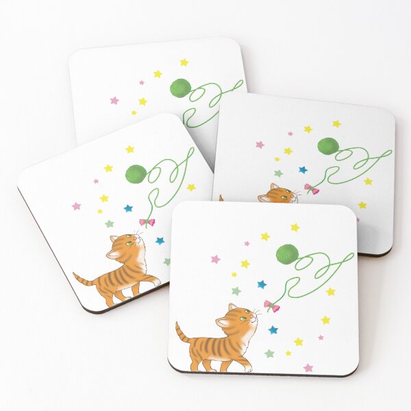 Item preview, Cartoon cute cat and toy designed and sold by sonaadalian.