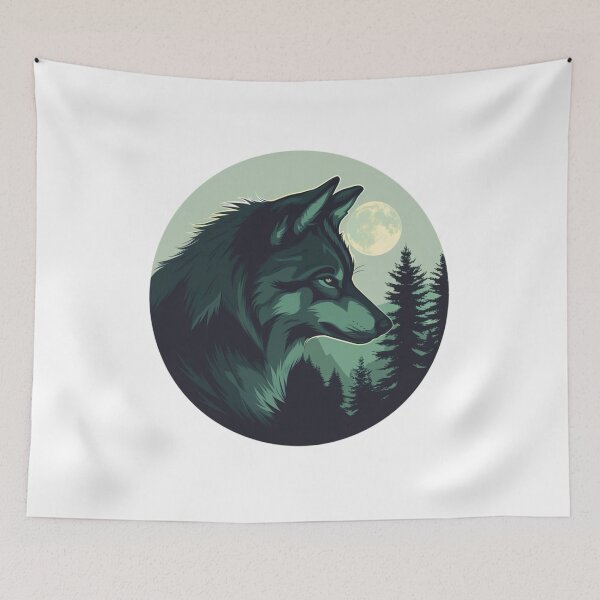 Item preview, Nature Portrait Of Wolf designed and sold by NicolasGlowArt.