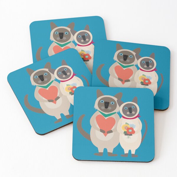 Item preview, Siamese male cats brothers designed and sold by Ulrike Früchtnicht.