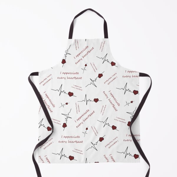 Item preview, Pattern of cardiogram heart with "I appreciate every heartbeat" designed and sold by Cherevan.