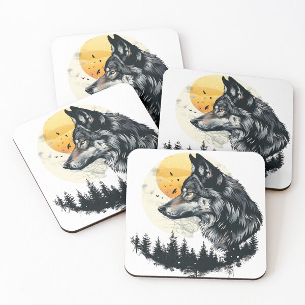 Item preview, Wild Wolf Nature  designed and sold by NicolasGlowArt.