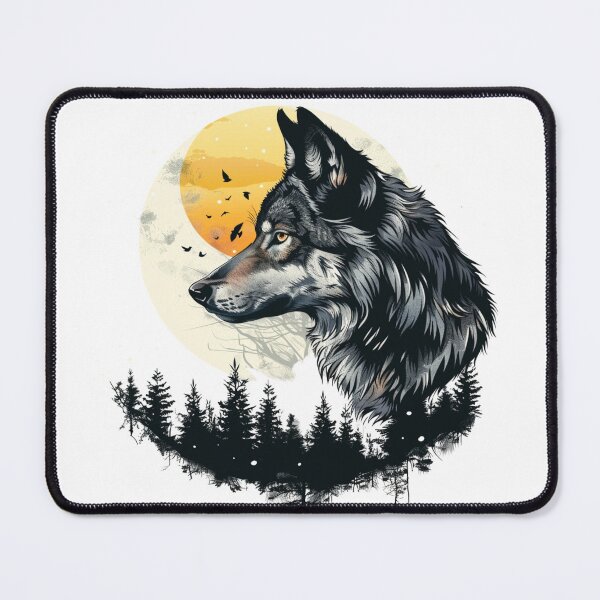 Item preview, Wild Wolf Nature  designed and sold by NicolasGlowArt.