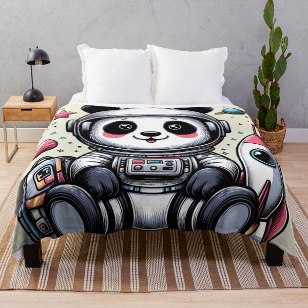Item preview, Adorable Space Panda: Pop Art Astronaut designed and sold by StickerStudio27.