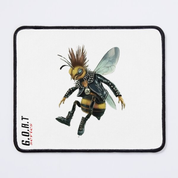 Item preview, Bee Cool - Rock Stylish Bee in a Leather Jacket designed and sold by GL!TCH LAB.
