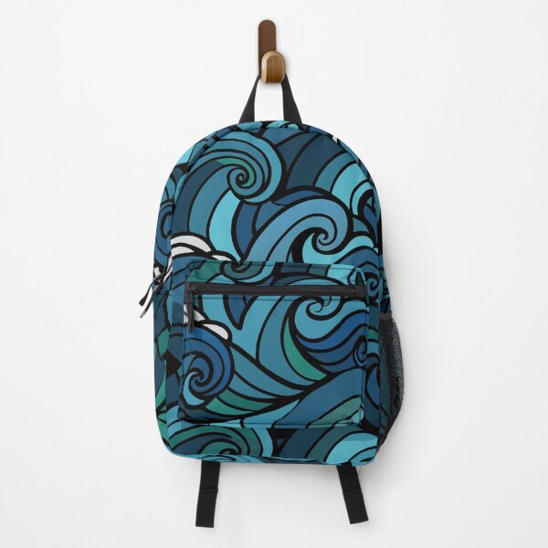 Item preview, Oceanic Harmony: A Captivating Stylized Wave Pattern of Fluid Beauty designed and sold by Rosa Elena Albornoz Mendez.