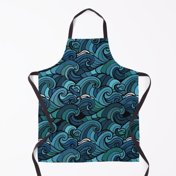 Item preview, Oceanic Harmony: A Captivating Stylized Wave Pattern of Fluid Beauty designed and sold by Rosa Elena Albornoz Mendez.