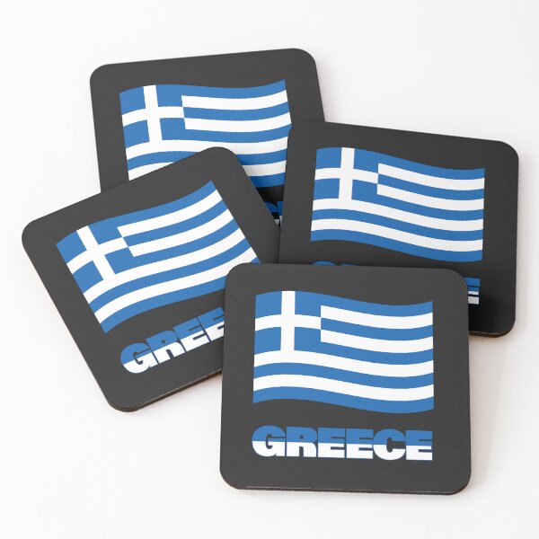 Item preview, Greece Flag Map designed and sold by AnimalsDH305.