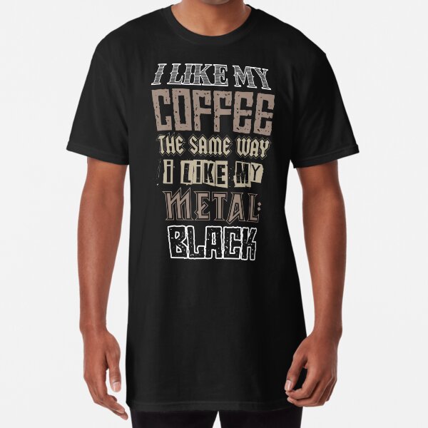 Item preview, i like my coffee the same as my metal BLACK! funny metalhead goth rocker coffee drinker designed and sold by Daribo.