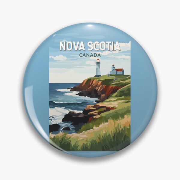 Item preview, Nova Scotia Canada Travel Art Vintage designed and sold by KrisSidDesigns.