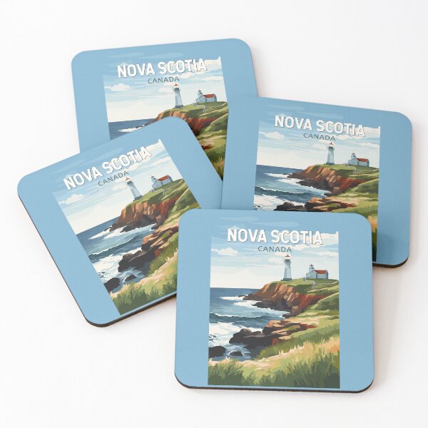 Item preview, Nova Scotia Canada Travel Art Vintage designed and sold by KrisSidDesigns.