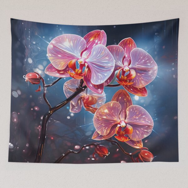 Item preview, Scarlet Orchid Splendor designed and sold by AI-Only Creations.