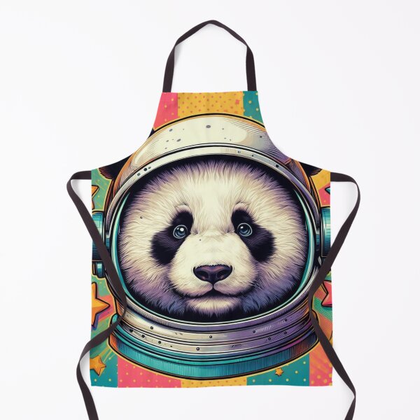Item preview, Galactic Panda: Adorable Pop Art Astronaut designed and sold by StickerStudio27.