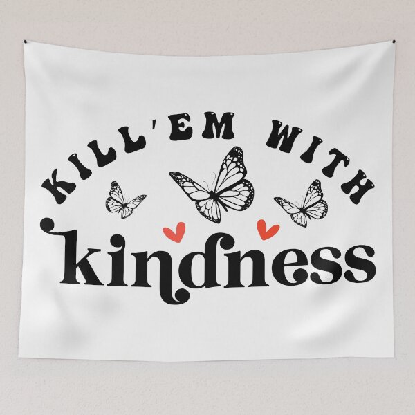 Item preview, Kill em with kindness (black) designed and sold by HofTao.
