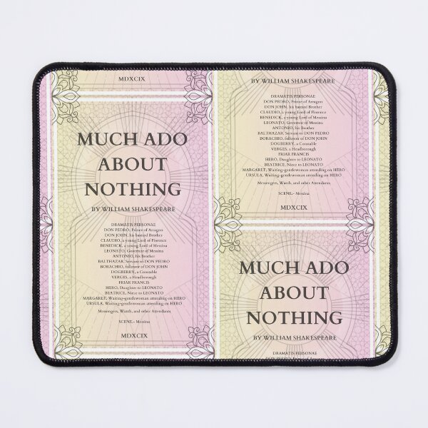 Item preview, Much Ado about Nothing poster designed and sold by HoneyLemonSun.
