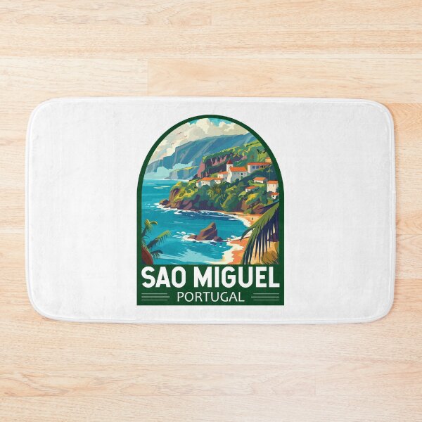 Item preview, Sao Miguel Island Portugal Travel Art Emblem designed and sold by KrisSidDesigns.