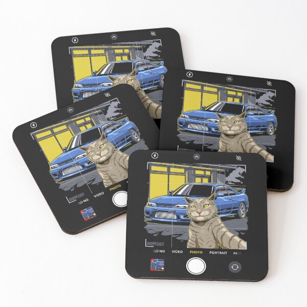 Item preview, Selfie Cat and Nissan R33 Skyline designed and sold by RACING FACTORY.