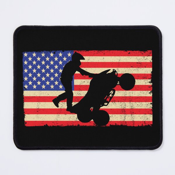 Item preview, ATV Quad American Flag Four Wheeler Wheelie Design designed and sold by tshirtexpressiv.