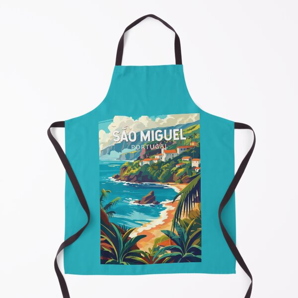 Item preview, Sao Miguel Island Portugal Travel Art Vintage designed and sold by KrisSidDesigns.
