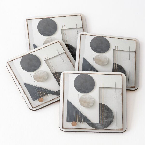 Item preview, Abstract art with geometric shapes designed and sold by silduna.
