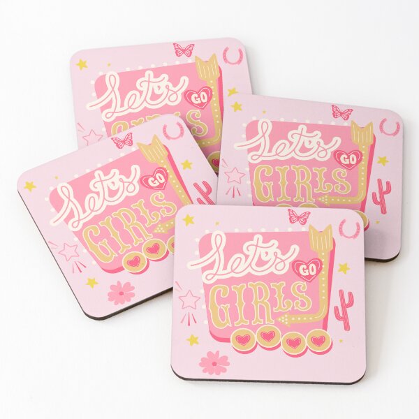 Item preview, Let's Go Girls Pink Cowgirl Aesthetic designed and sold by Creative Brat Design Studio.