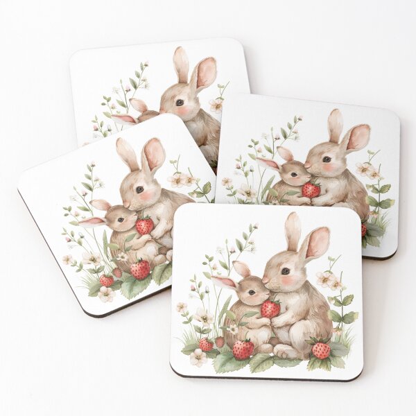 Item preview, Mama rabbit and her baby designed and sold by Croclair.