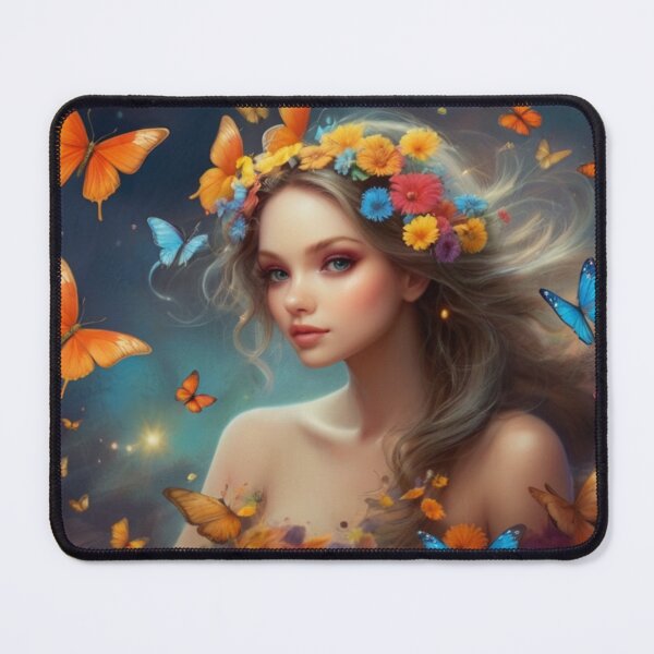Item preview, Forest Fairy with Flowers and Butterflies designed and sold by T-shirtMill.
