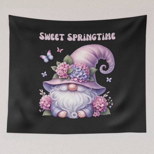 Item preview, Pastel Floral Gnome Sweet Springtime designed and sold by AlienOccupation.