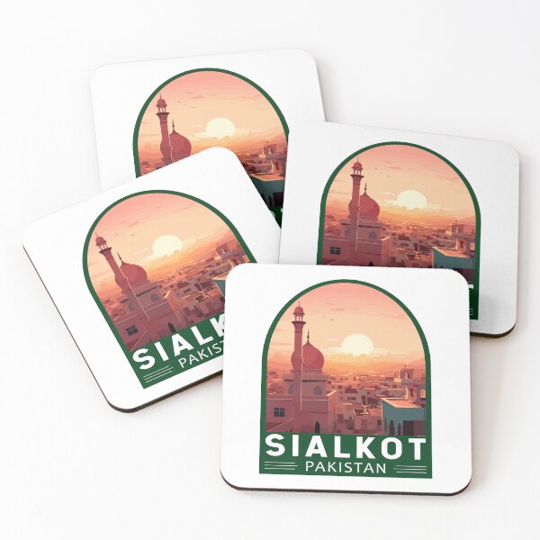 Item preview, Sialkot Pakistan Travel Art Emblem designed and sold by KrisSidDesigns.