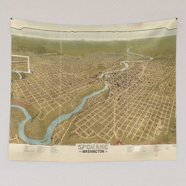 Item preview, Spokane, Washington (1905) designed and sold by allhistory.