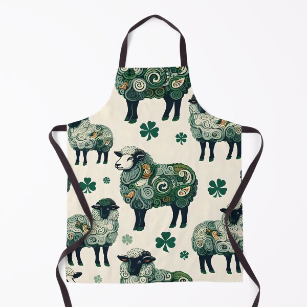 Item preview, Irish Sheep and Floral Patterns Artwork, Irleand, Sheep in Irish designed and sold by PillowTalkyZone.